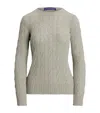 Ralph Lauren Cashmere Cable-knit Sweater In Neutral