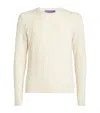 Ralph Lauren Cashmere Cable-knit Sweater In White