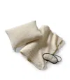 Polo Ralph Lauren Cashmere Cable-knit Travel Set In Ivory