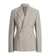 Ralph Lauren Double-breasted Tailored Blazer In Neutral