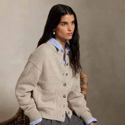 Ralph Lauren Cashmere Cardigan In Neutral