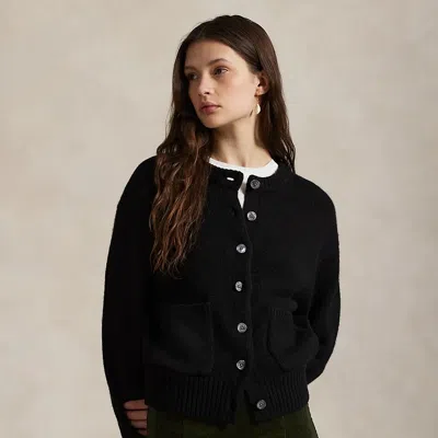 Ralph Lauren Cashmere Cardigan In Black