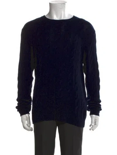 Pre-owned Ralph Lauren Cashmere Crew Neck Pullover In Blue