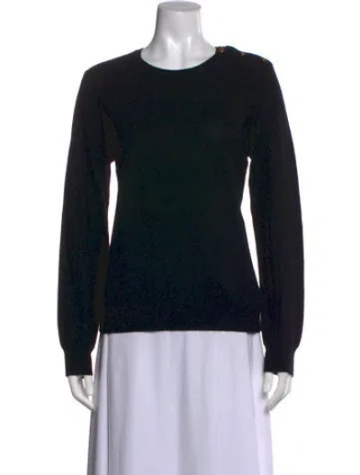 Pre-owned Ralph Lauren Cashmere Crew Neck Sweater In Black