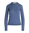 Ralph Lauren Cashmere Crew-neck Sweater In Blue