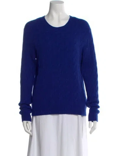 Pre-owned Ralph Lauren Cashmere Crew Neck Sweater In Blue