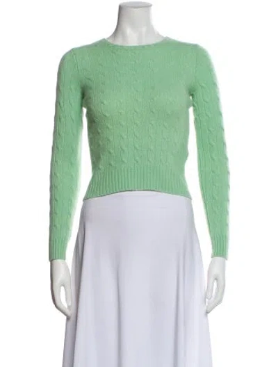 Pre-owned Ralph Lauren Cashmere Crew Neck Sweater In Green