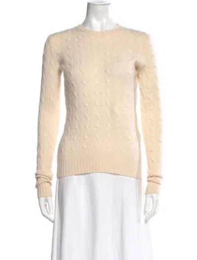 Pre-owned Ralph Lauren Cashmere Crew Neck Sweater In Neutral