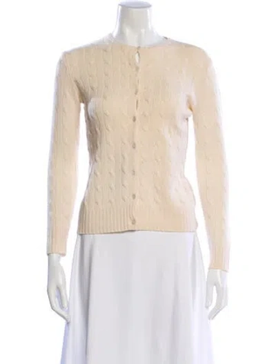 Pre-owned Ralph Lauren Cashmere Crew Neck Sweater In Neutral