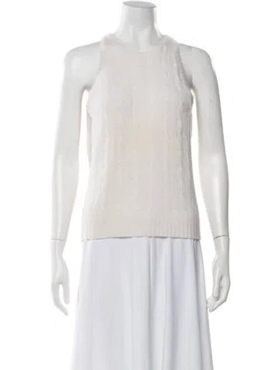 Pre-owned Ralph Lauren Cashmere Crew Neck Sweater In Neutral