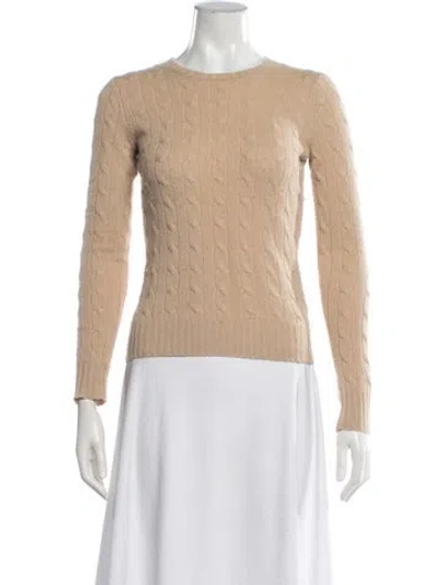 Pre-owned Ralph Lauren Cashmere Crew Neck Sweater In Neutrals