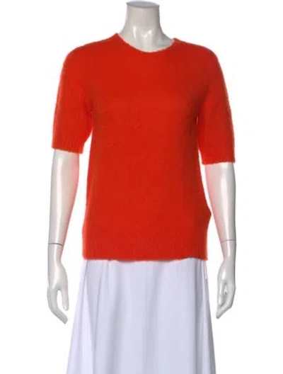 Pre-owned Ralph Lauren Cashmere Crew Neck Sweater In Orange