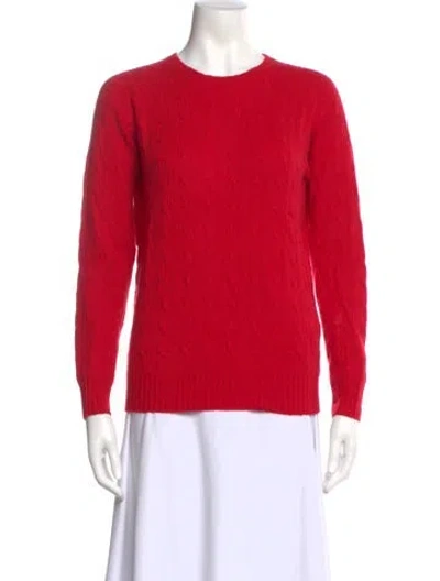 Pre-owned Ralph Lauren Cashmere Crew Neck Sweater In Red