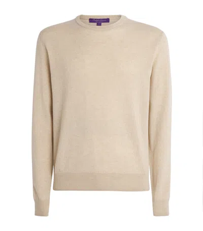 Ralph Lauren Cashmere Crew-neck Sweater In Brown