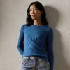 Polo Ralph Lauren Cashmere Crewneck Sweater In Antique Blue