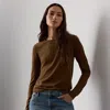 Ralph Lauren Cashmere Crewneck Sweater In Brown