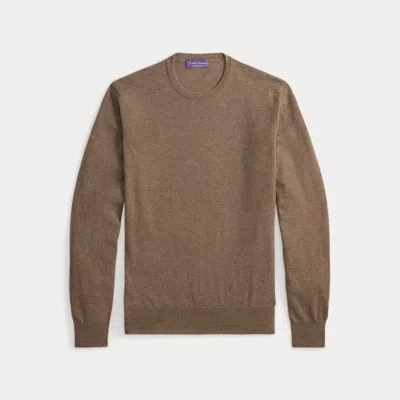 Ralph Lauren Cashmere Crewneck Sweater In Brown