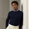 Ralph Lauren Cashmere Crewneck Sweater In Classic Chairman Navy