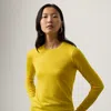 Ralph Lauren Cashmere Crewneck Sweater In Yellow