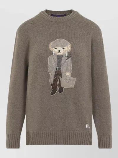 Ralph Lauren Cashmere Embellished Sweatshirt In Multi