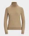 Ralph Lauren Womens Ribbed Long Sleeve Mock Turtleneck Sweater