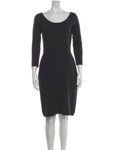 Pre-owned Ralph Lauren Cashmere Knee-length Dress In Blue
