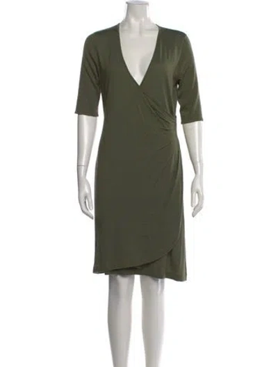Pre-owned Ralph Lauren Cashmere Knee-length Dress In Green