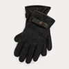 Polo Ralph Lauren Cashmere-lined Wool & Sheepskin Gloves In Black/charcoal