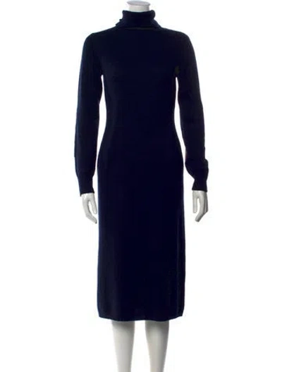 Pre-owned Ralph Lauren Cashmere Long Dress In Blue