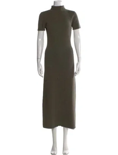 Pre-owned Ralph Lauren Cashmere Long Dress In Green