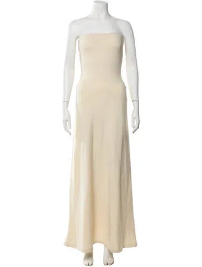 Pre-owned Ralph Lauren Cashmere Long Dress In Neutral
