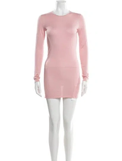 Pre-owned Ralph Lauren Cashmere Mini Dress In Pink