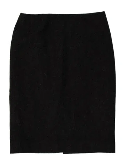 Pre-owned Ralph Lauren Cashmere Mini Skirt In Black