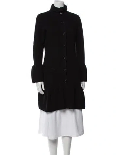 Pre-owned Ralph Lauren Cashmere Mock Neck Sweater In Black