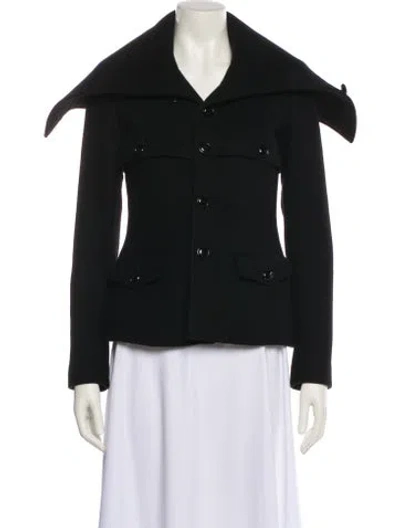 Pre-owned Ralph Lauren Cashmere Peacoat In Black