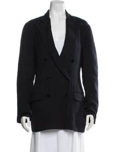 Pre-owned Ralph Lauren Cashmere Peacoat In Blue