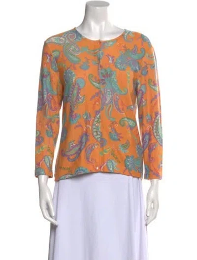 Pre-owned Ralph Lauren Cashmere Printed Blouse In Multi