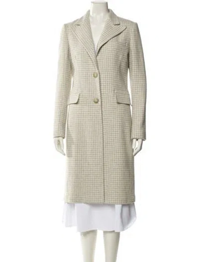 Pre-owned Ralph Lauren Cashmere Printed Coat In Neutral