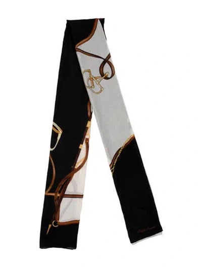 Pre-owned Ralph Lauren Cashmere Printed Scarf In Multi
