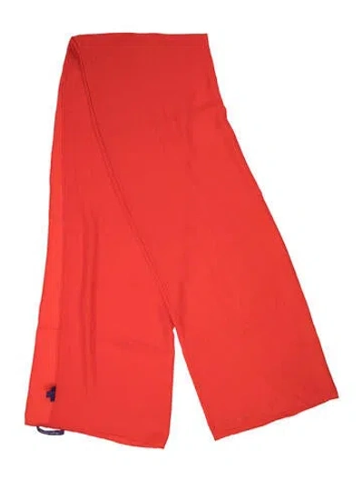 Pre-owned Ralph Lauren Cashmere Printed Scarf In Red