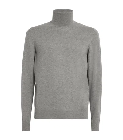 Ralph Lauren Cashmere Roll-neck Swearer In Gray