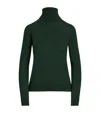 Ralph Lauren Cashmere Rollneck Sweater In Green