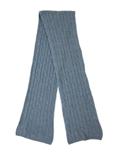 Pre-owned Ralph Lauren Cashmere Scarf In Blue