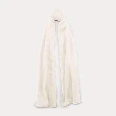 Polo Ralph Lauren Cashmere Scarf In Cream