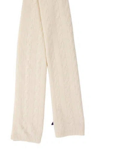 Pre-owned Ralph Lauren Cashmere Scarf In Neutrals