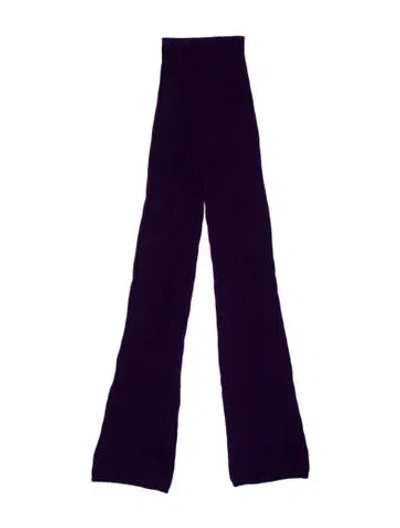Pre-owned Ralph Lauren Cashmere Scarf In Purple