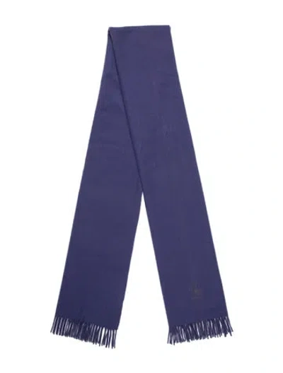 Pre-owned Ralph Lauren Cashmere Scarf In Purple