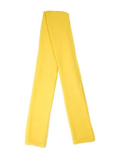 Pre-owned Ralph Lauren Cashmere Scarf In Yellow