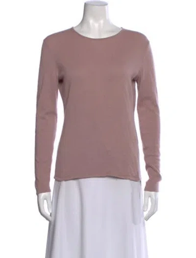Pre-owned Ralph Lauren Cashmere Scoop Neck Sweater In Pink
