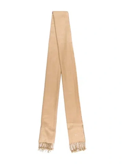Pre-owned Ralph Lauren Cashmere Shawl In Neutral